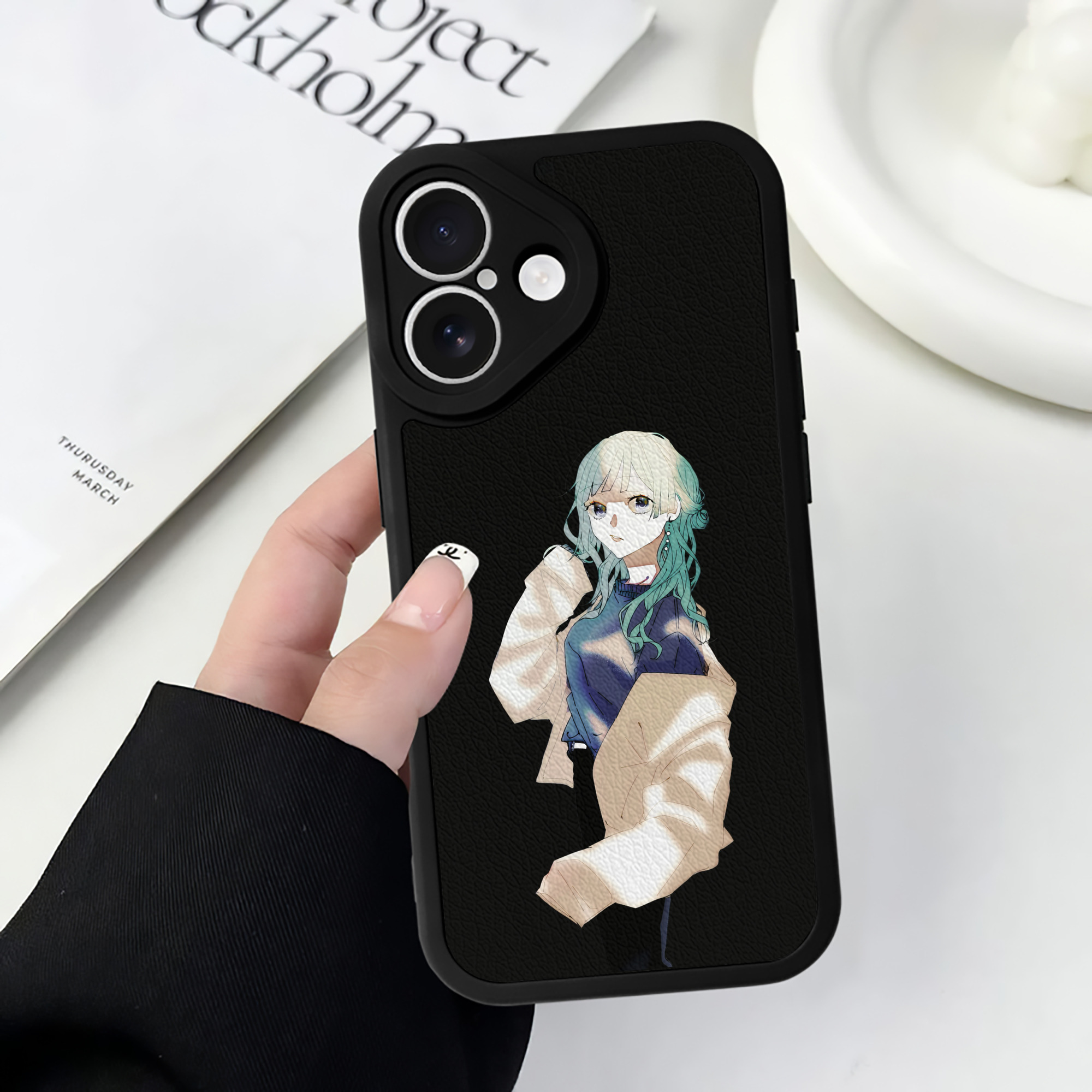 （画像用） 呪術廻戦 Jujutsu Kaisen 【iPhone 16シリーズ対応】シリコンスマホケース（レザー調） 材質：シリコン